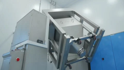 Process of production of pills, tablets. Industrial pharmaceutical concept Stock Footage 159372676