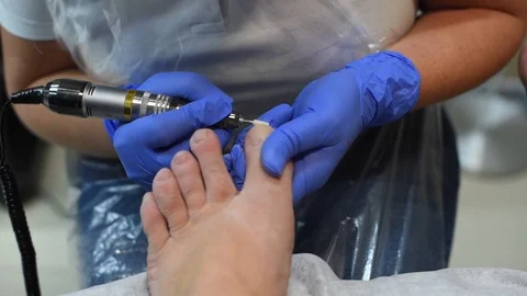 Process of professional pedicures at salon. concept of beauty and health. Stock Footage 112306715
