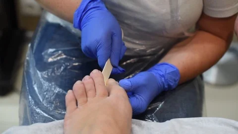 Process of professional pedicures at salon. concept of beauty and health. Stock Footage 112306775