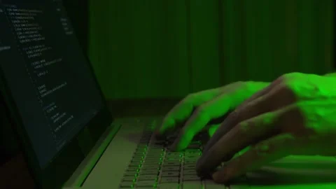 The Process Of Programming, Writing Program Code, Debugging. The Developer Progr Stock Footage 132634287