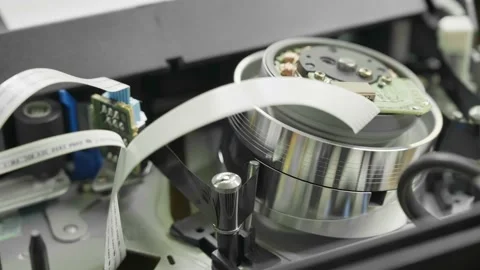 The process of pulling the VHS cassette ... | Stock Video | Pond5