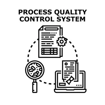 Process quality control system providing business management solution Stock Illustration
