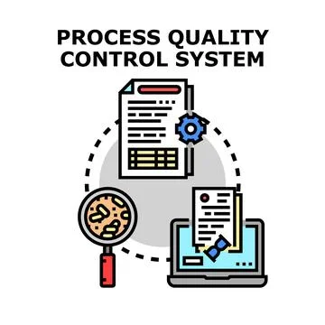 Process quality control system providing business management solution 스톡 일러스트