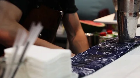 Process of refreshments preparation Video stock 104135744