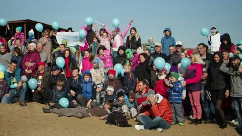 The process of releasing fish to local rivers.  Russia, Saratov - october, 2018 Stock Footage 130874895