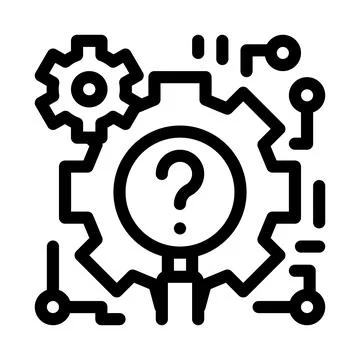 Process researcher line icon vector illustration sign Stock Illustration