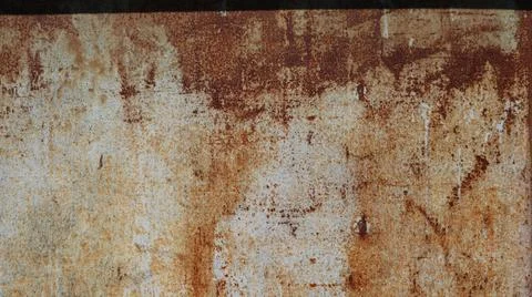 The process of rusting on a metal surface Foto stock