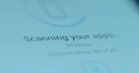 Process of scanning apps to search for viruses Stock Footage 322616707