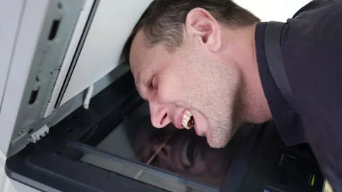 The process of scanning a man's face. Sc... | Stock Video | Pond5