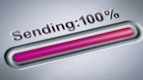 Process of Sending on the screen. Stock Footage 72577133