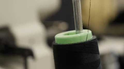 The process of sewing from fabric in the atl Stock Footage 127459135