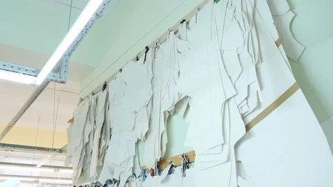 The process of sewing from fabric in the atl Stock Footage 127462734