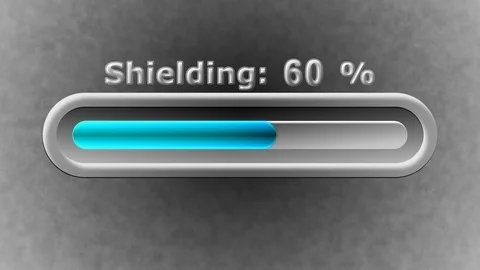 Process of Shielding in the screen. 4K Resolution. Prores 4444. Illustration. Stock Footage 105455492
