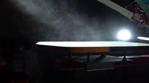 The process of silk screen printing Stock Footage 104542915