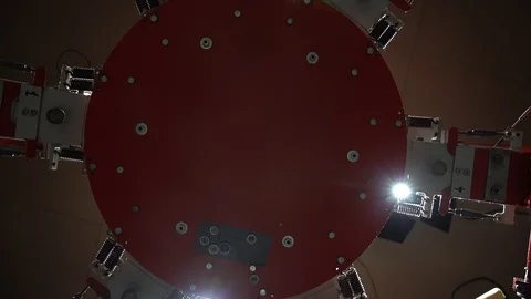 The process of silk screen printing Stock Footage 104543113