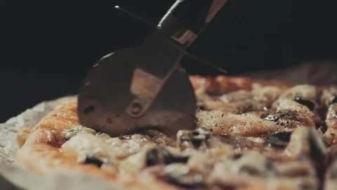 Process, stages of cooking American and European pizza . Stock Footage 100323905