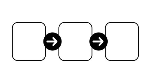 Process Steps Icon Stock Footage 343508368