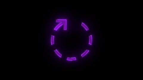 Process stroke icon glowing neon animation Stock Footage 289465723