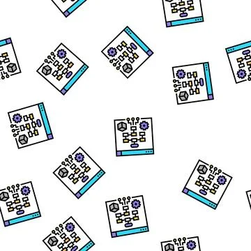 Process system vector seamless pattern イラスト素材