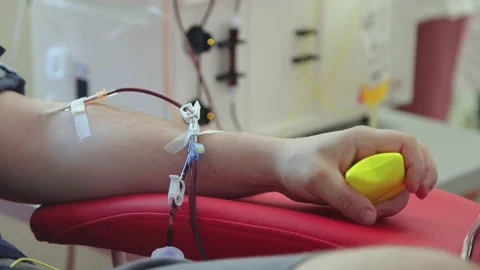 The process of taking blood from a person Stock Footage 235466512