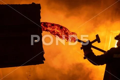 Process of taking a sample of liquid metal in a steelmaking furnace ...