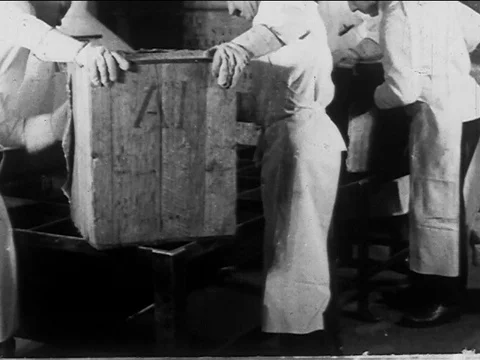 Process of tea being filled in container - 1920 Stock Footage 109207324