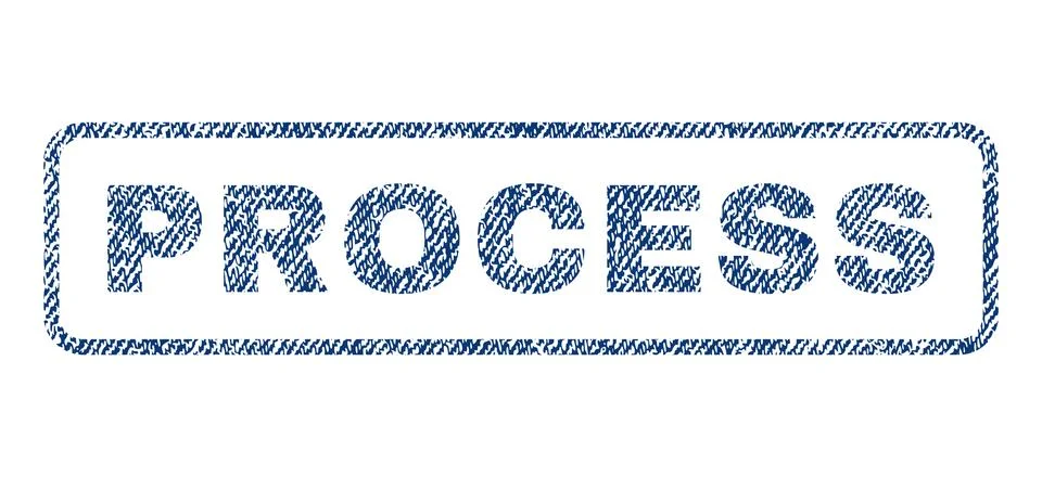 Process Textile Stamp Stock Illustration