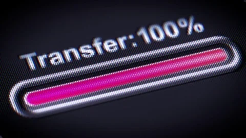 Process of Transfer in A black Screen. Video stock 74103752