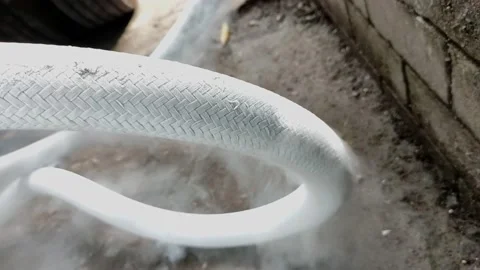 The process of transferring liquid oxygen Stock Footage 197369587