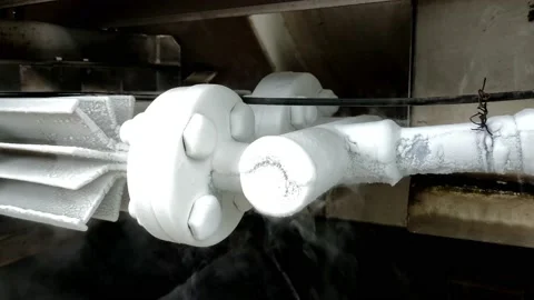 The process of transferring liquid oxygen Stock-Footage 197369633