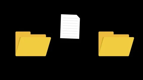 The process of transferring or copying data to another folder. Stock Footage 342730428