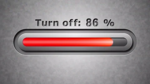 Process of Turning off. 4K Resolution. Encoder Prores 4444. Great Quality. Stock Footage 76780971