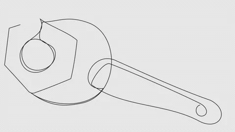 The process of unscrewing a nut Stock Footage 157004136
