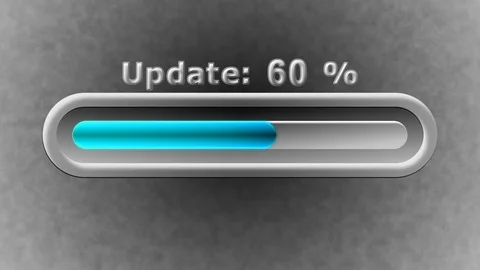 Process of Update in the screen. 4K Resolution. Prores 4444. Illustration. Stock Footage 105460198