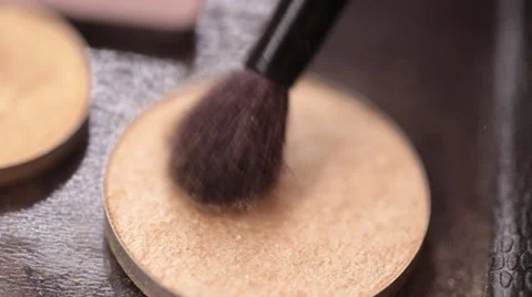 Process of using eyeshadow with brush Stock Footage 67828683