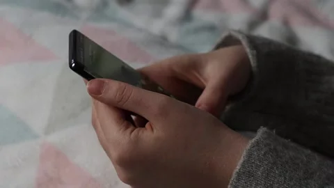 The process of using a smartphone. Stock Footage 225839954