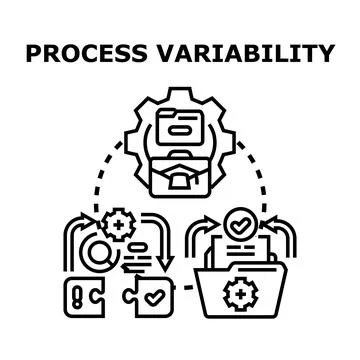 Process variability management identifying workflow issues and improvements イラスト素材