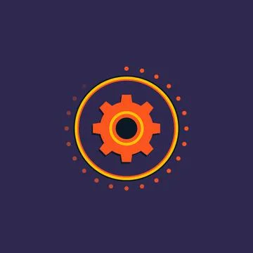 Process vector icon, flat Stock Illustration