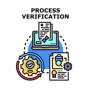Process verification controlling system quality management Stock Illustration