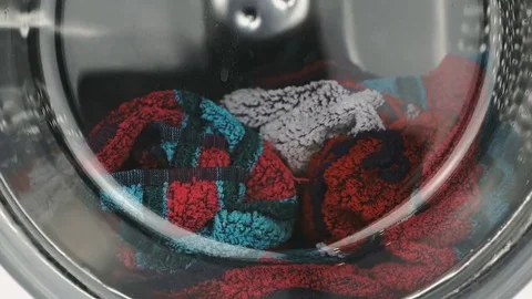 The process of washing cycle into washing machine Vídeos de archivo 69149054