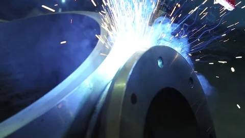 Process of welding metals Stock Footage 82171653