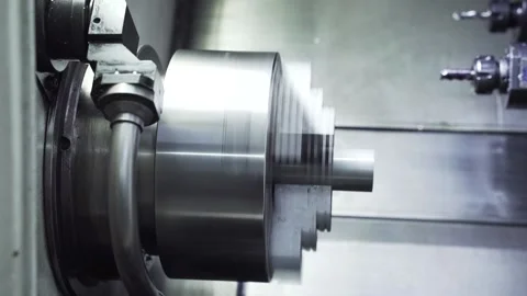 Process of work of metalworking equipment Stock Footage 148219937