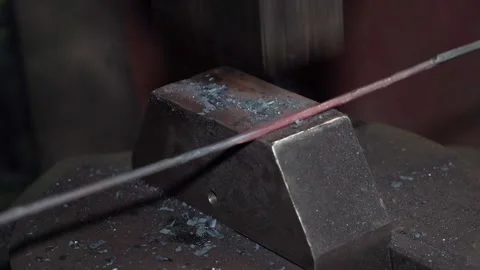 The process of working in a forge Stock Footage 155114912