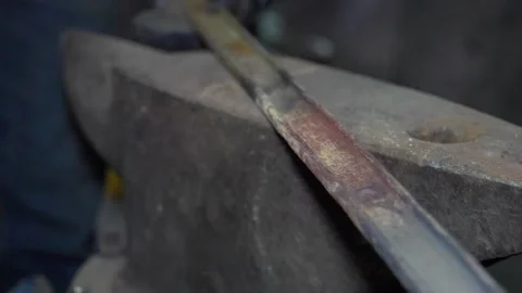 The process of working in a forge Stock Footage 155115114