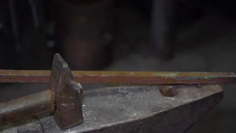 The process of working in a forge Vídeo Stock 155115271