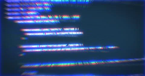 The process of writing a digital code by a programmer in a programming lang.. 스톡 일러스트