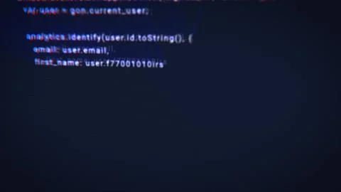 The process of writing a digital code by a programmer in a programming lang.. Stock Illustration