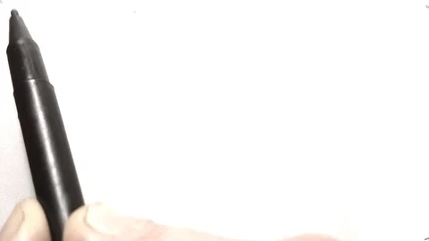 The process of writing spontaneous text with unknown symbols. Stock Footage 104988095