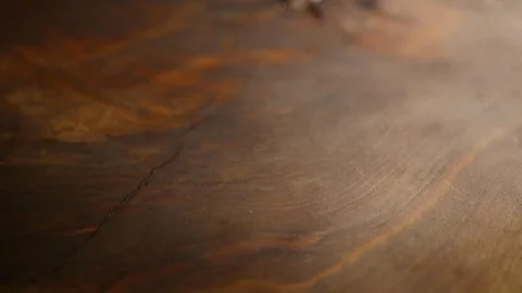 Processed and finished plank of wood Stock Footage 87813458