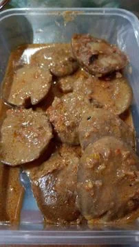 Processed with the basic discussion of "jengkol" Stock Photos